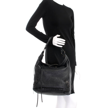 Balenciaga Agneau Classic Hardware Day Hobo Black 2 of 3