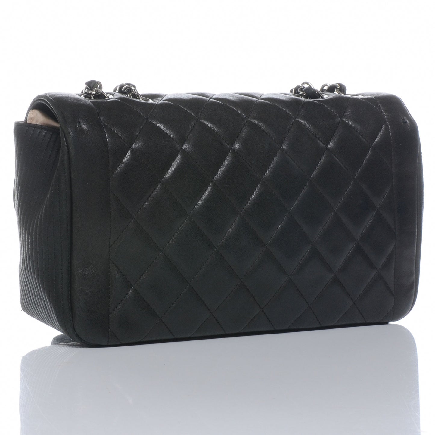 Lambskin Medium Coco Rider Flap Black