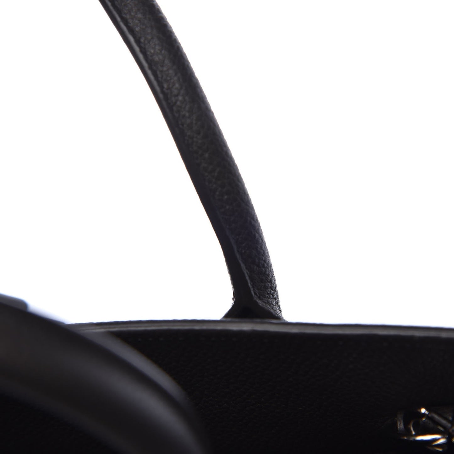 Grained Calfskin Baby Sac De Jour Coal