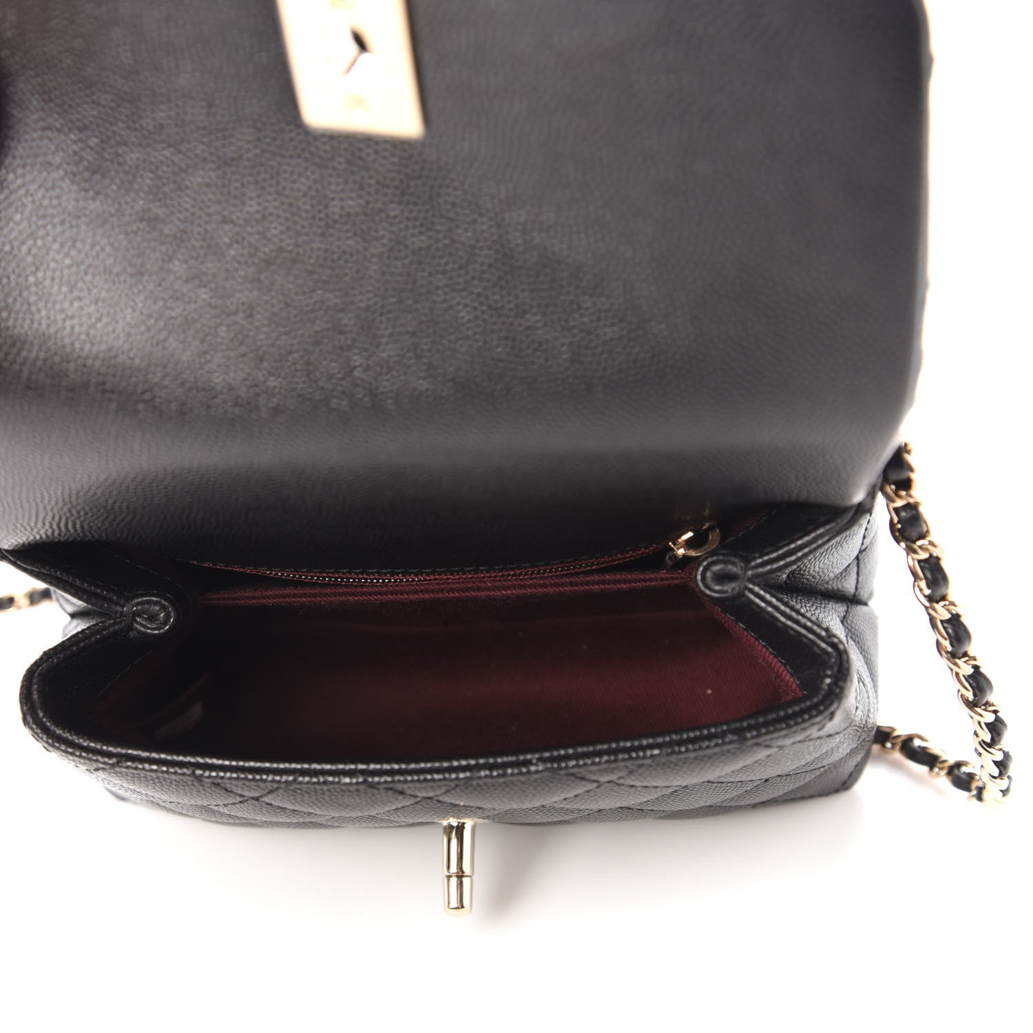 Chanel Caviar Quilted Extra Mini Coco Handle Flap Black 5 of 10