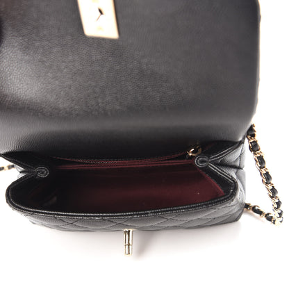 Chanel Caviar Quilted Extra Mini Coco Handle Flap Black 5 of 10