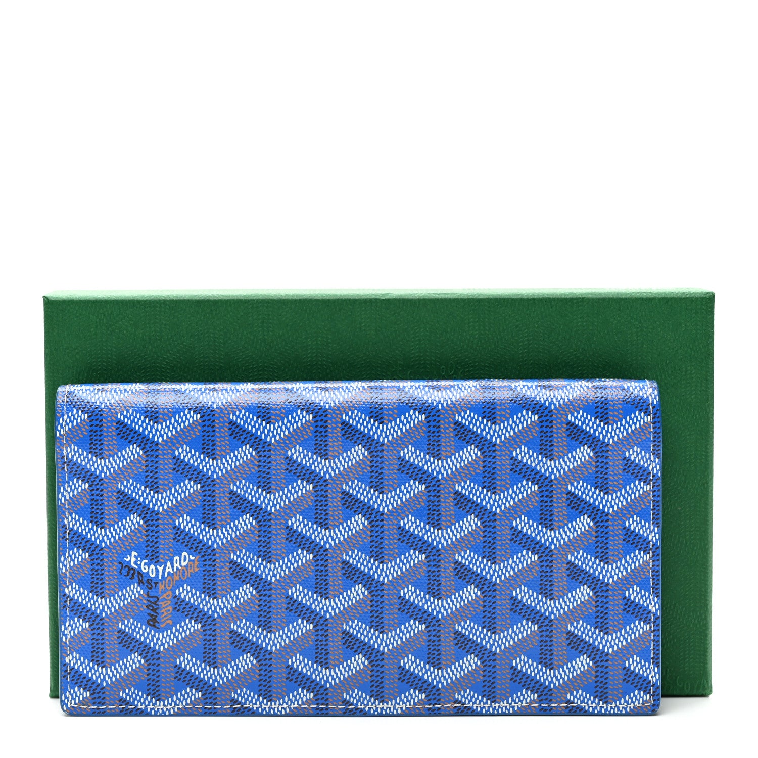Goyard Goyardine Richelieu Wallet Sky Blue 9 of 9