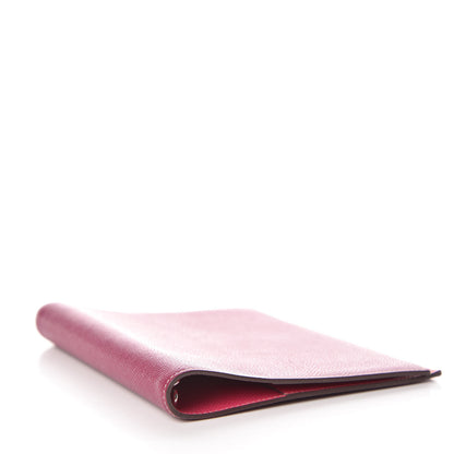Hermes Epsom Bi-Color Globe Trotter Agenda Cover GM Tosca Rose Tyrien 4 of 12