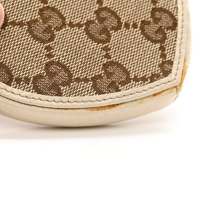 Gucci Monogram Heart Coin Purse Gold 9 of 10
