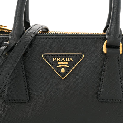 Prada Saffiano Lux Small Galleria Double Zip Tote Black 8 of 14