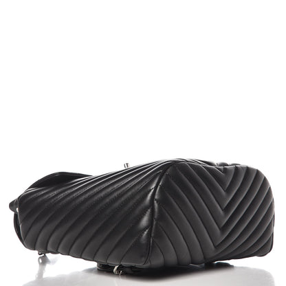 Chanel Calfskin Chevron Quilted Small Urban Spirit Backpack Black 4 of 8