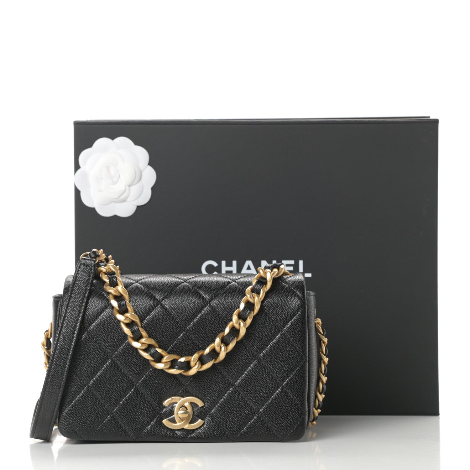 Chanel Caviar Quilted Small Fashion Therapy Flap Bag Black 11 of 11