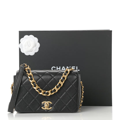 Chanel Caviar Quilted Small Fashion Therapy Flap Bag Black 11 of 11