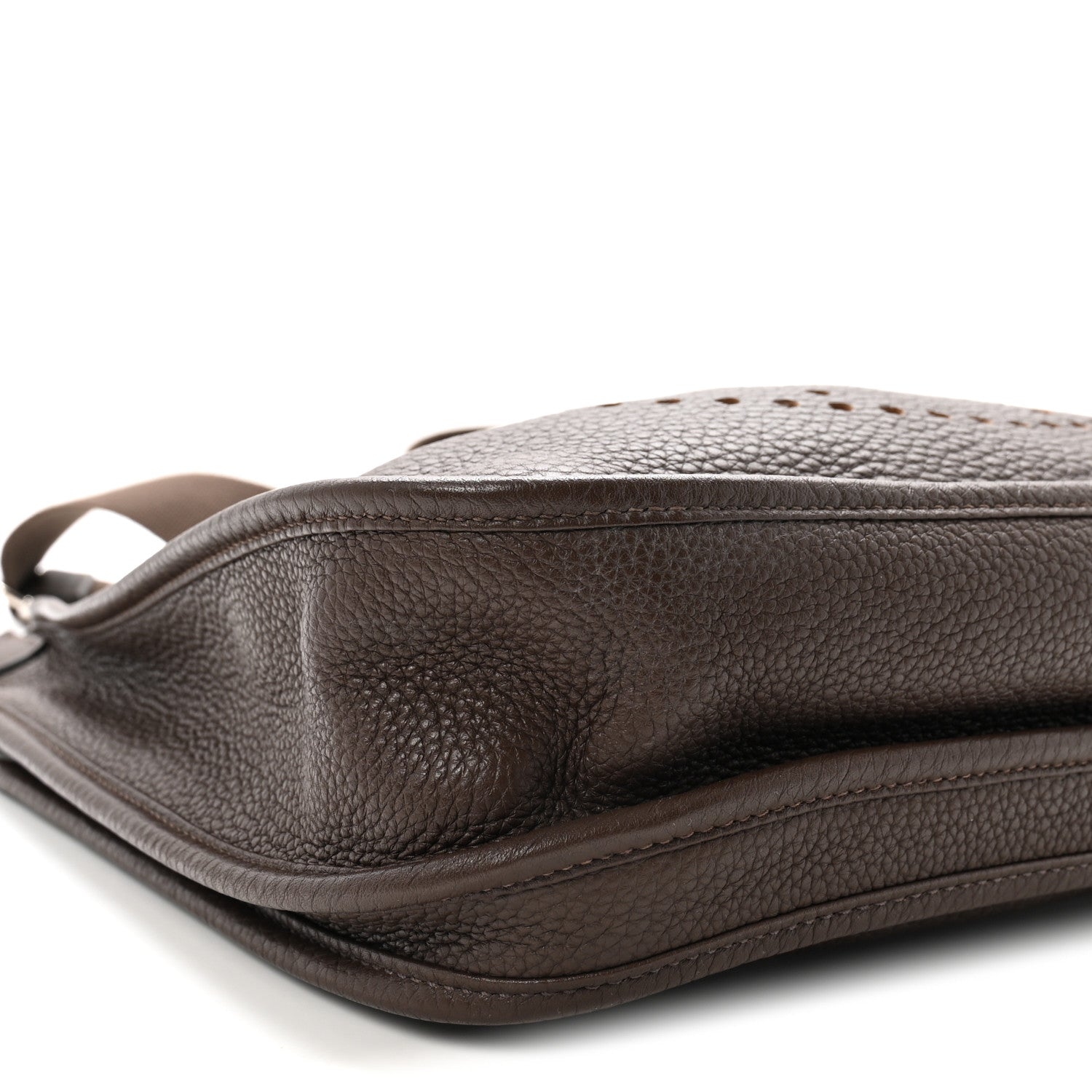 Hermes Taurillon Clemence EVELYNE III PM Chocolate 9 of 10