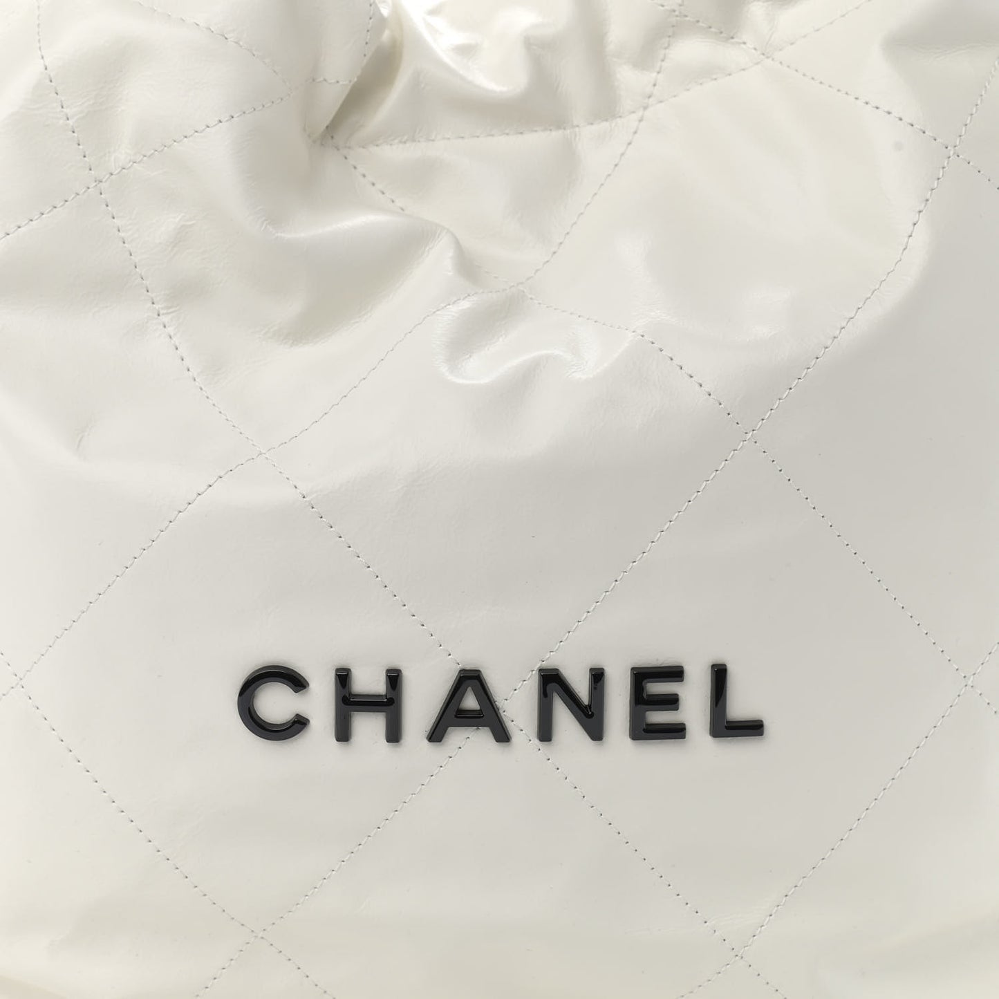 Calfskin Quilted Small Chanel 22 White