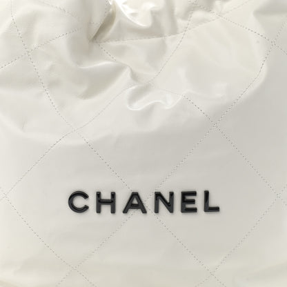 Chanel Calfskin Quilted Small Chanel 22 White 9 of 11