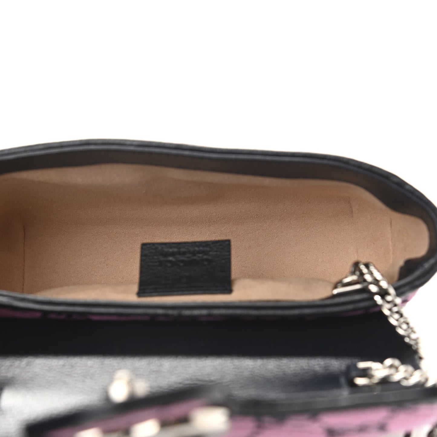 Monogram Multicolor Matelasse Diagonal Super Mini GG Marmont Shoulder Bag Pink Blue