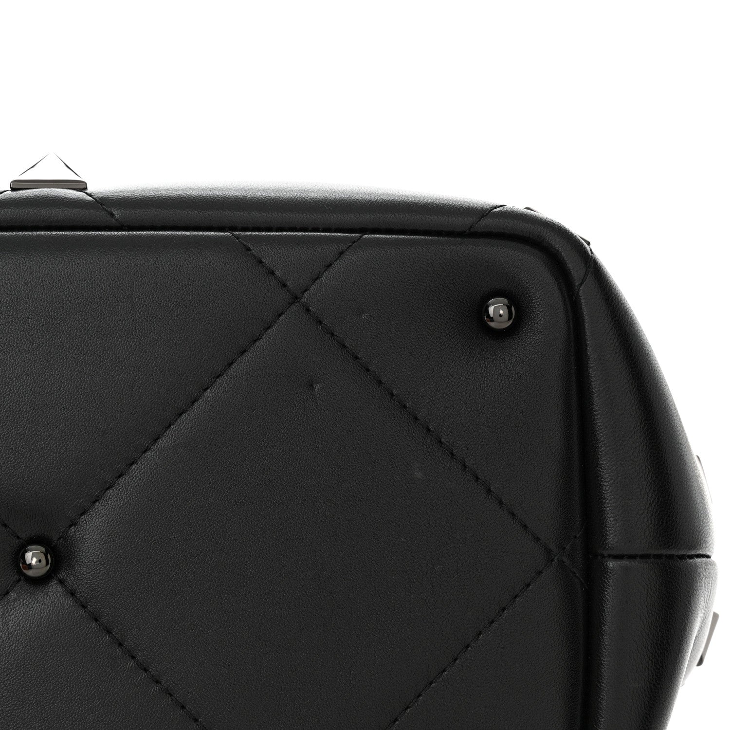 Valentino Garavani Nappa Monochrome Roman Stud The Handle Bag Black 11 of 12