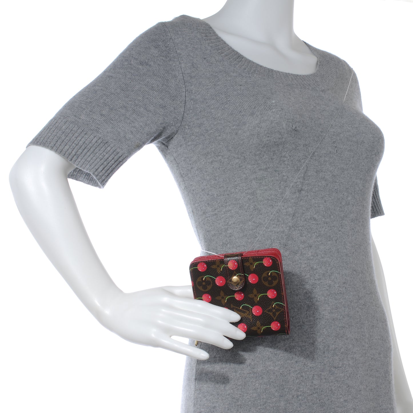 Monogram Cerises Compact Zippe Wallet