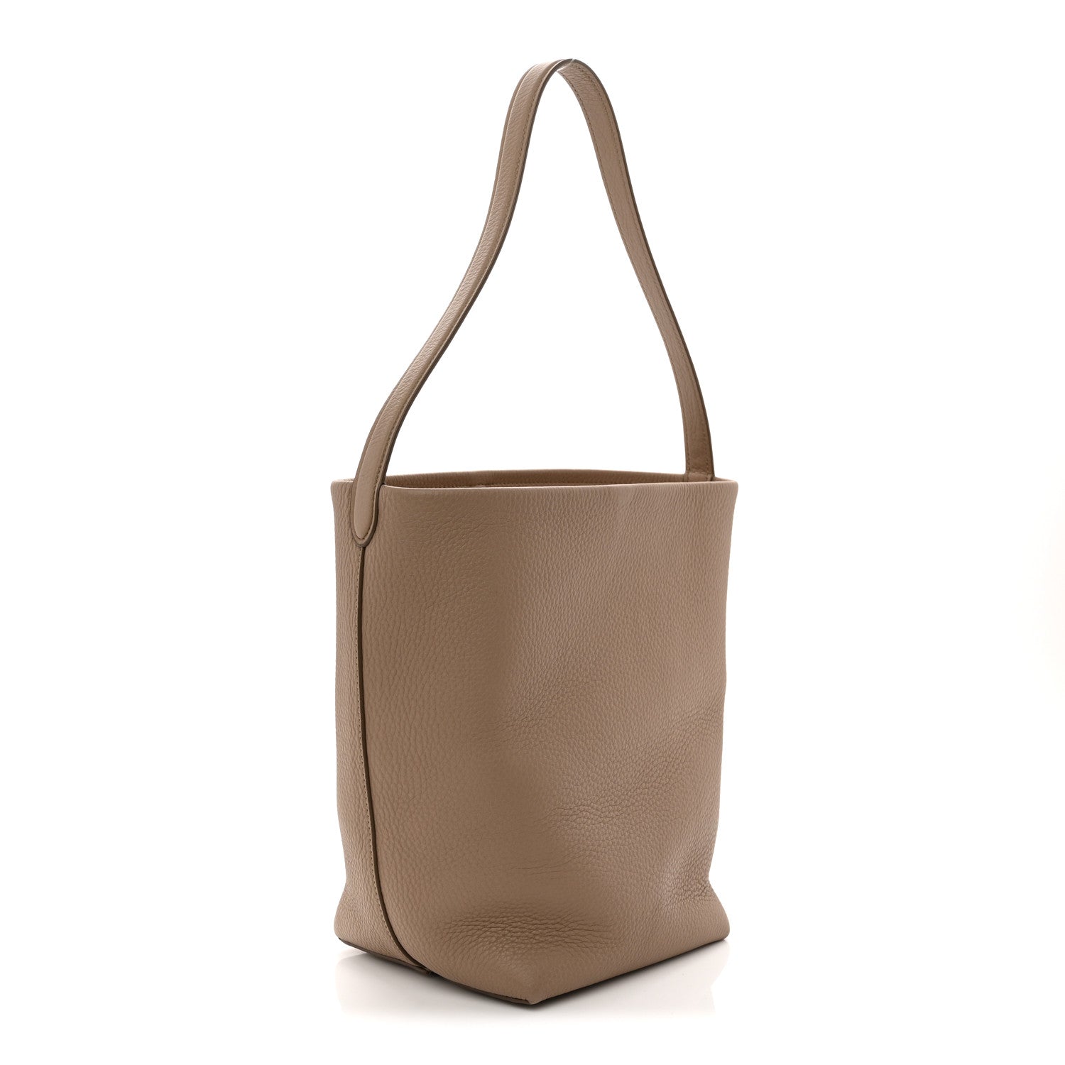 The Row Grained Calfskin Medium N/S Park Tote Dark Taupe 3 of 10