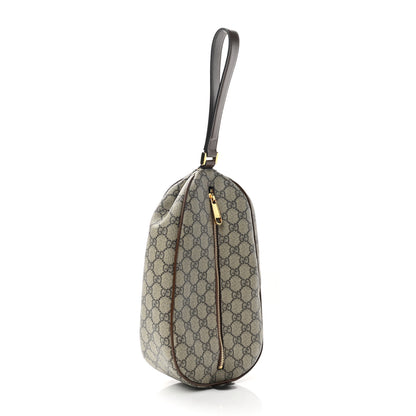 Gucci GG Supreme Monogram Wristlet Brown 3 of 10