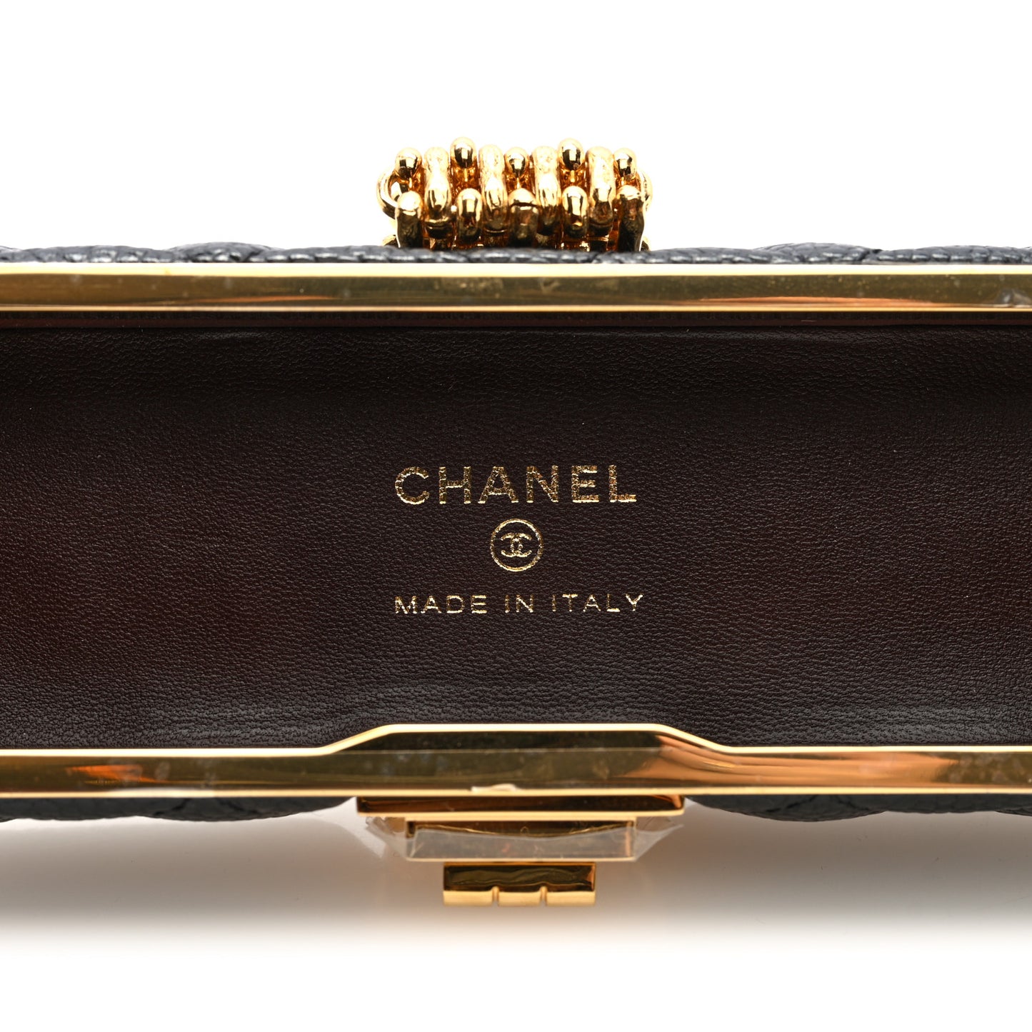 Caviar Quilted Reissue Lipstick Case Black