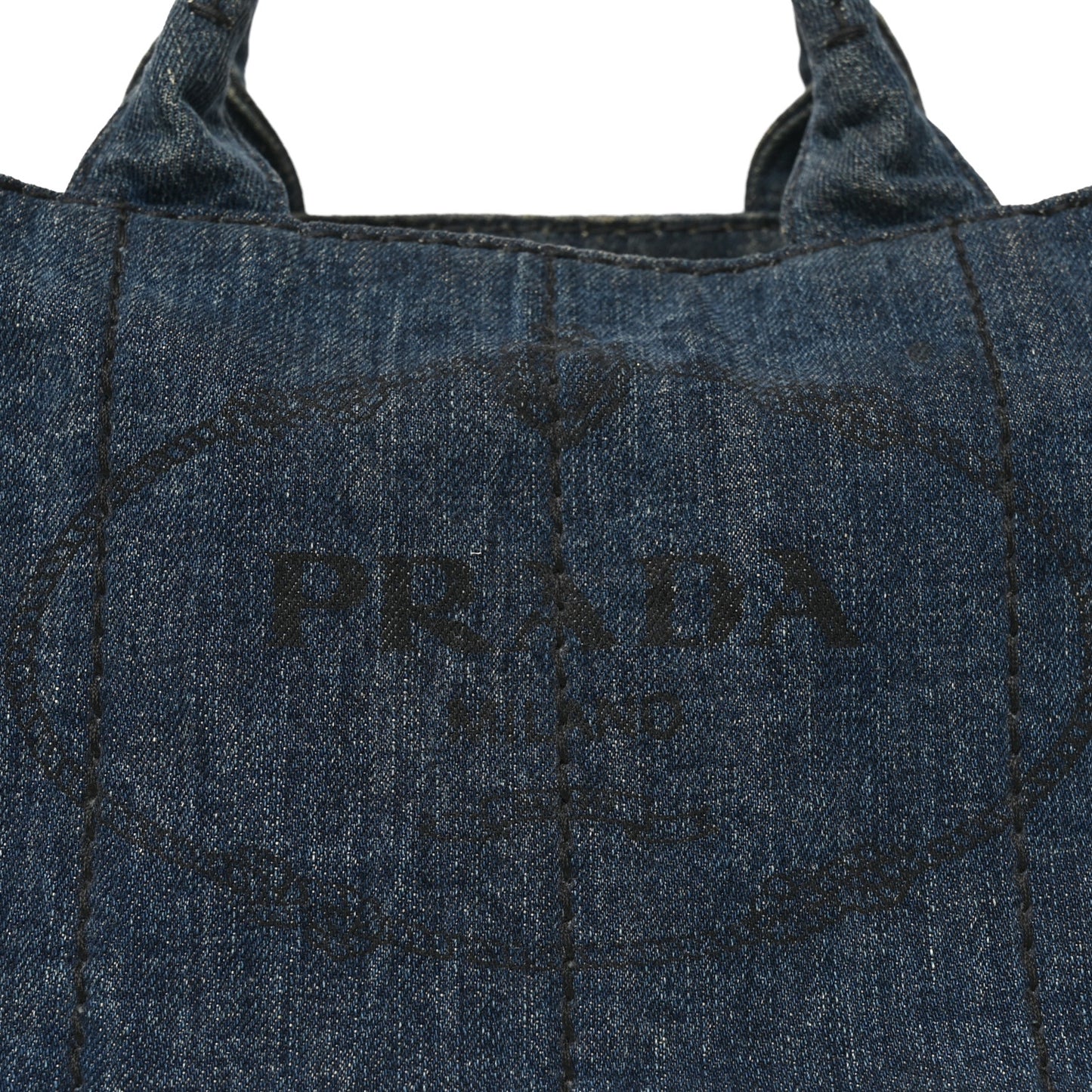 Denim Canapa Small Logo Tote Avio