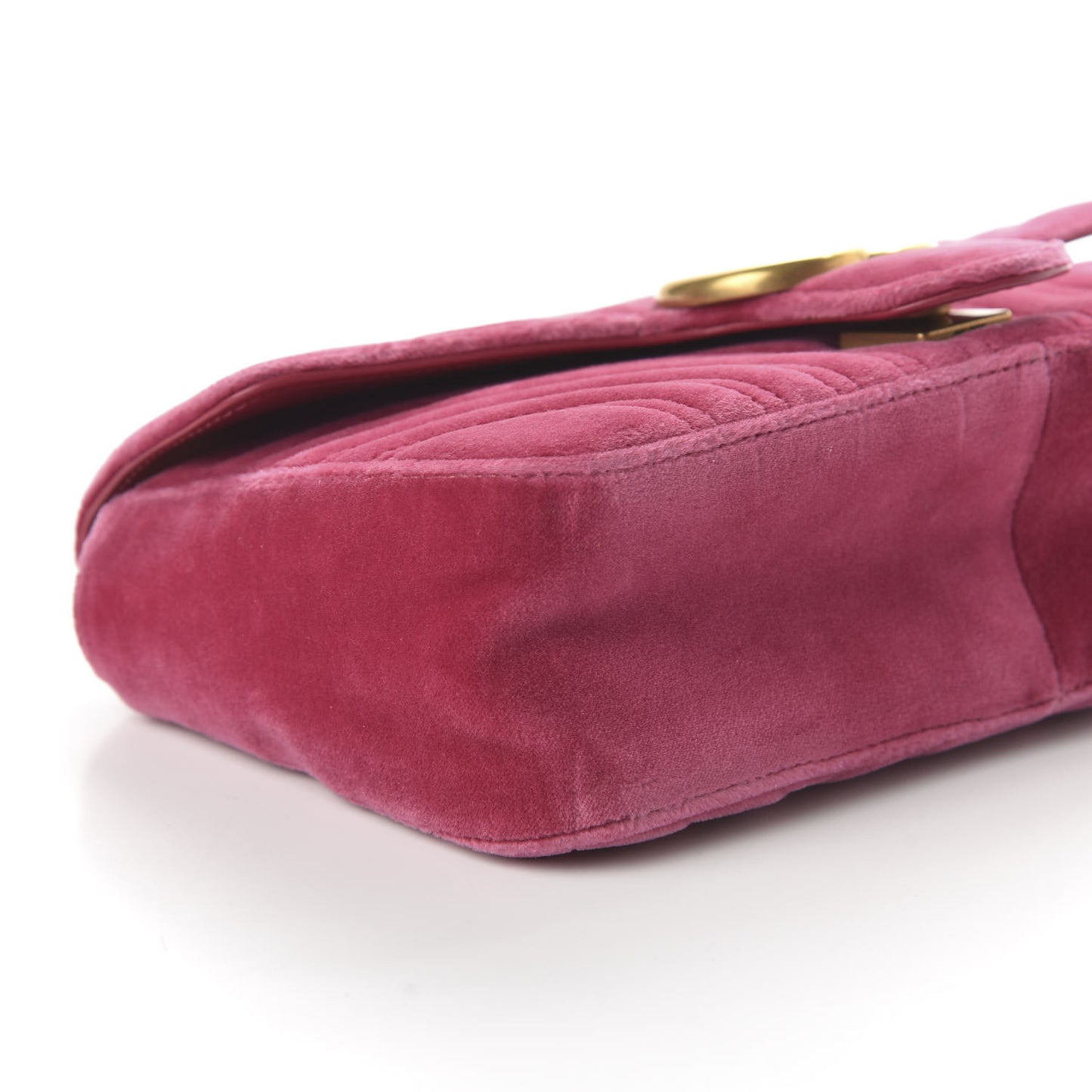 Velvet Matelasse Small GG Marmont Shoulder Bag Light Raspberry Rose