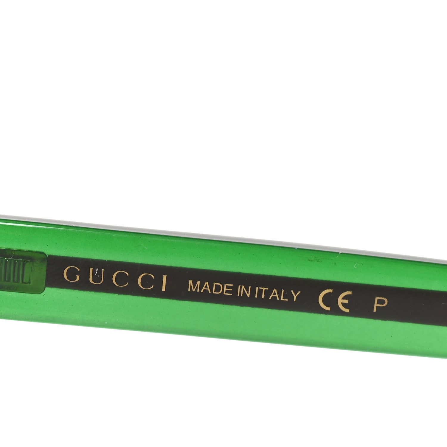 Gucci Acetate Web Sunglasses GG 0003S Black Green 5 of 7