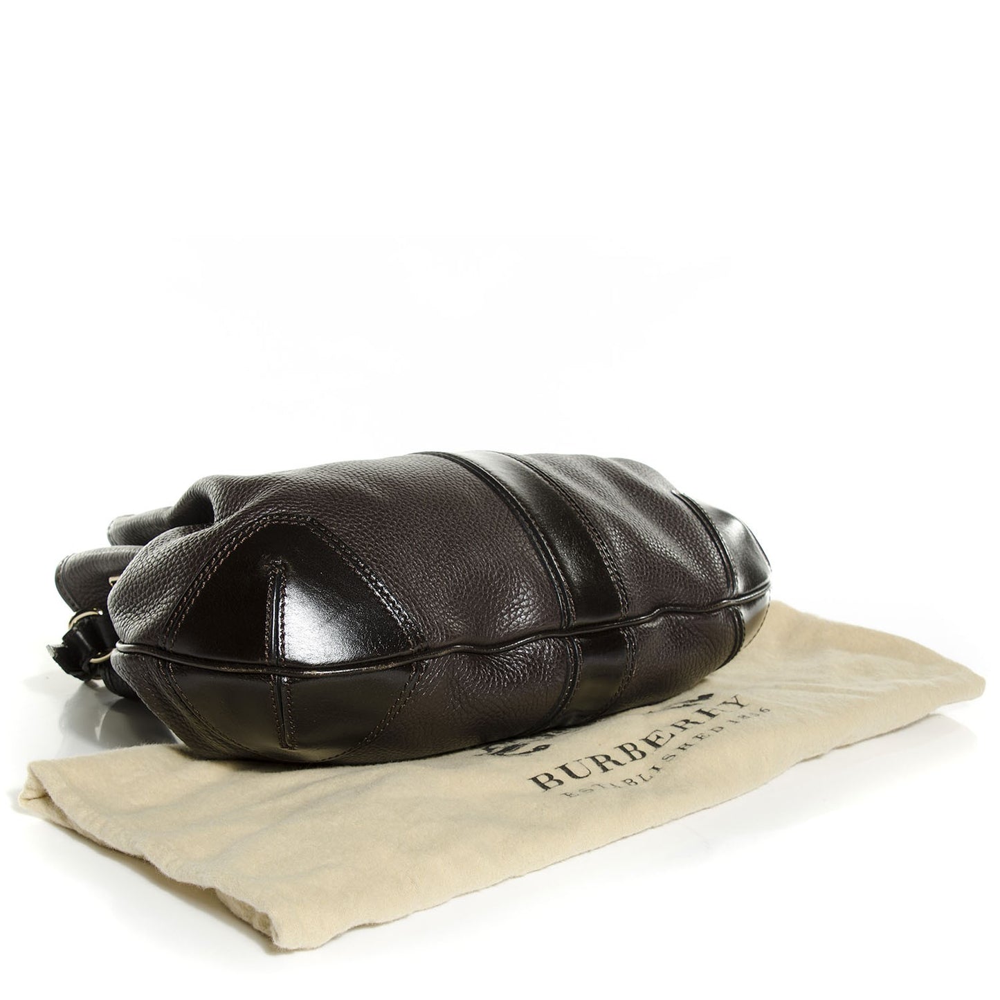 Pebbled Calfskin Hobo Brown