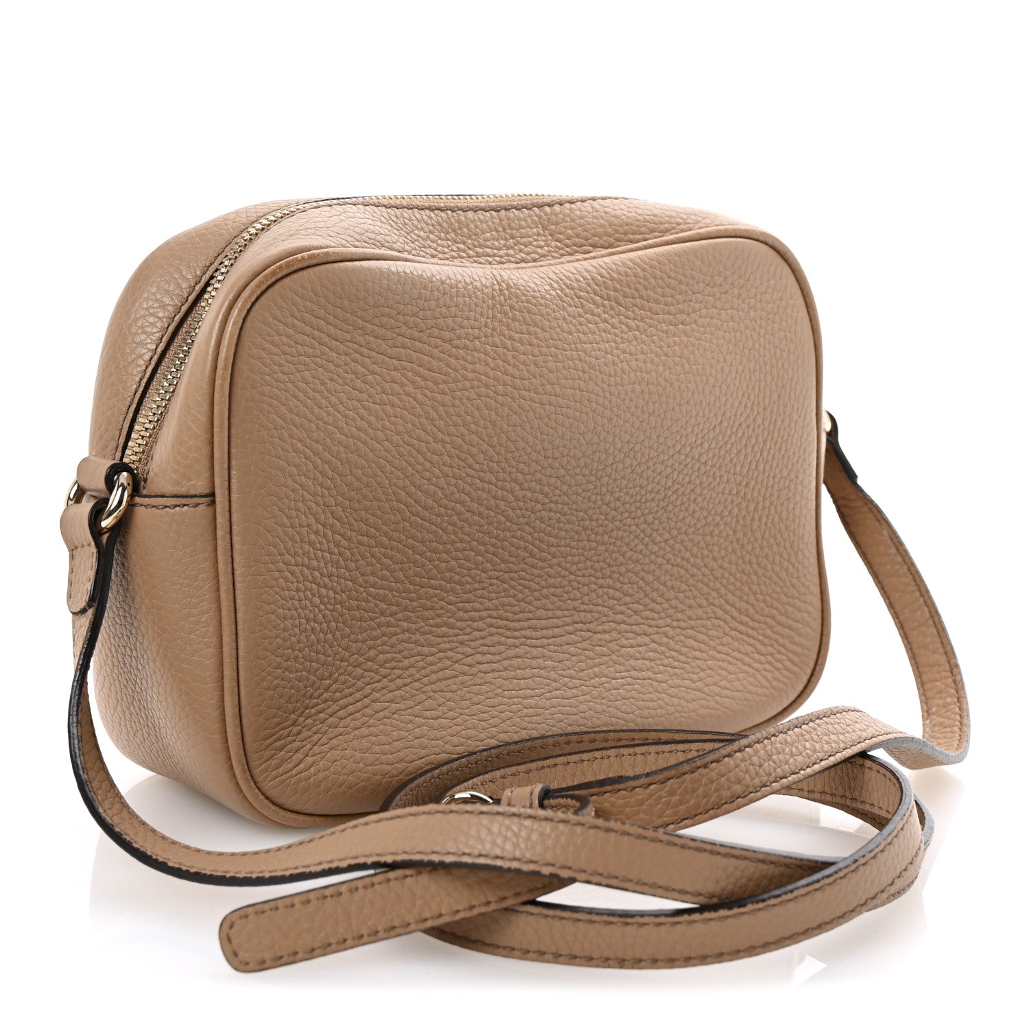Gucci Pebbled Calfskin Small Soho Disco Bag Camelia 3 of 11