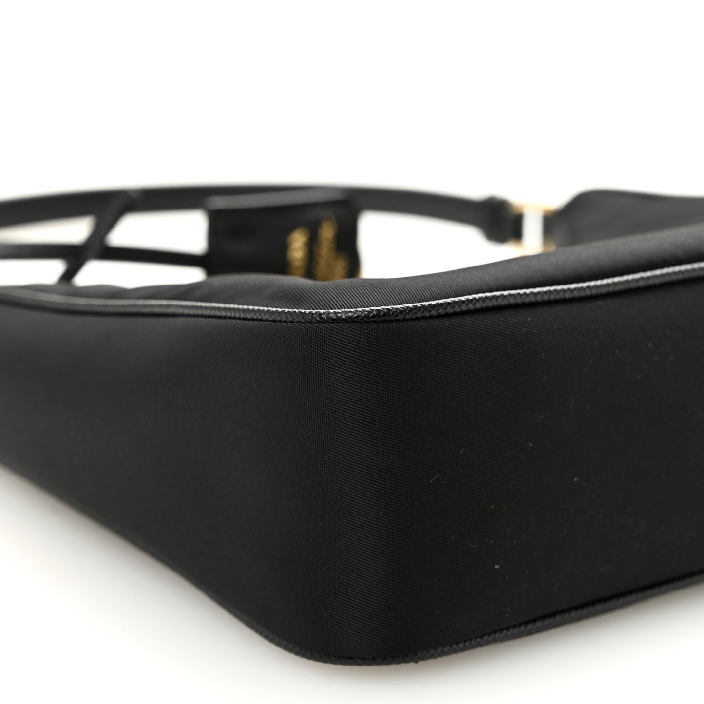 Tessuto Nylon Saffiano Mini Re-Edition 2005 Bag Black