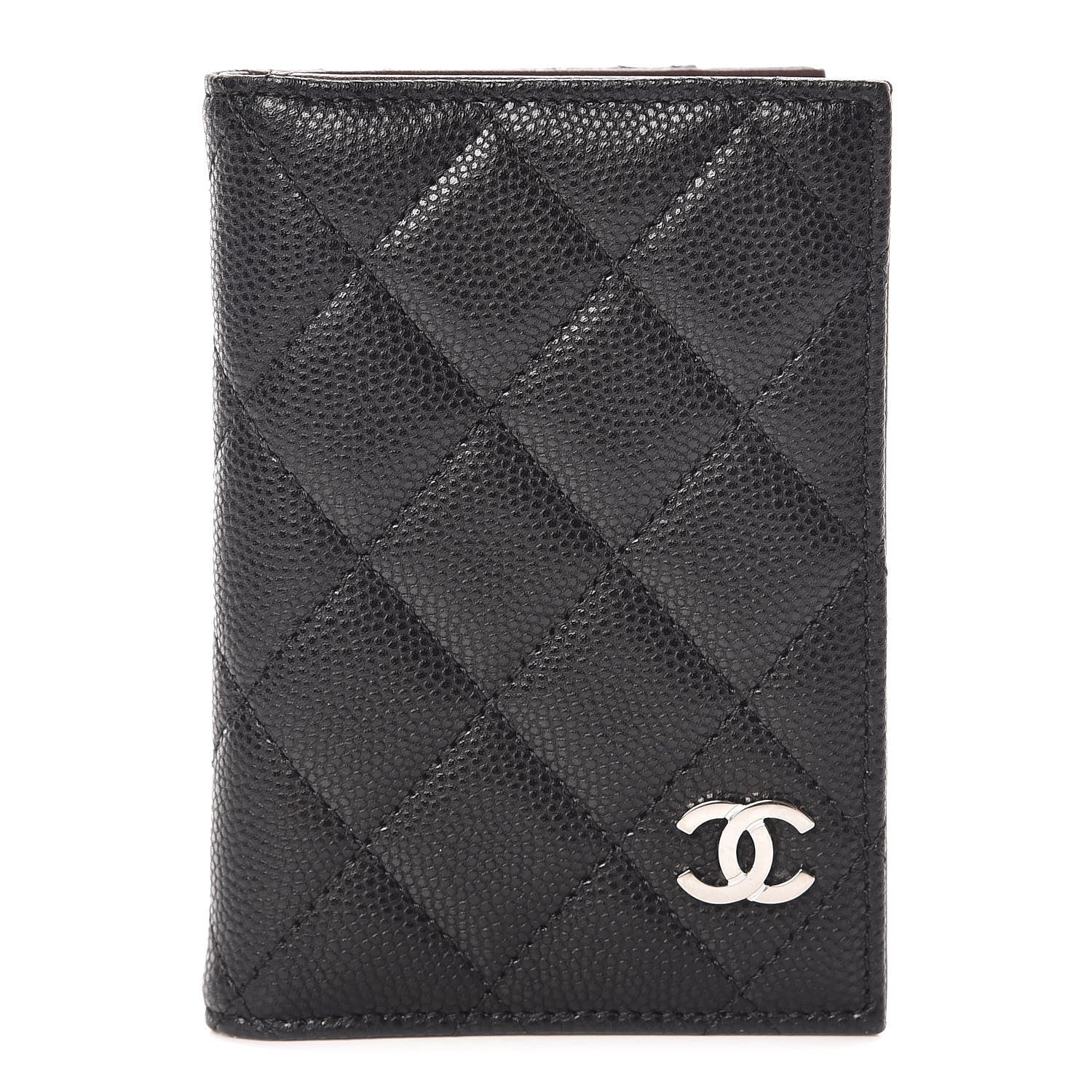 Chanel Caviar Quilted Card Holder Wallet Black 1 of 8