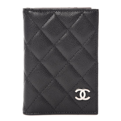 Chanel Caviar Quilted Card Holder Wallet Black 1 of 8