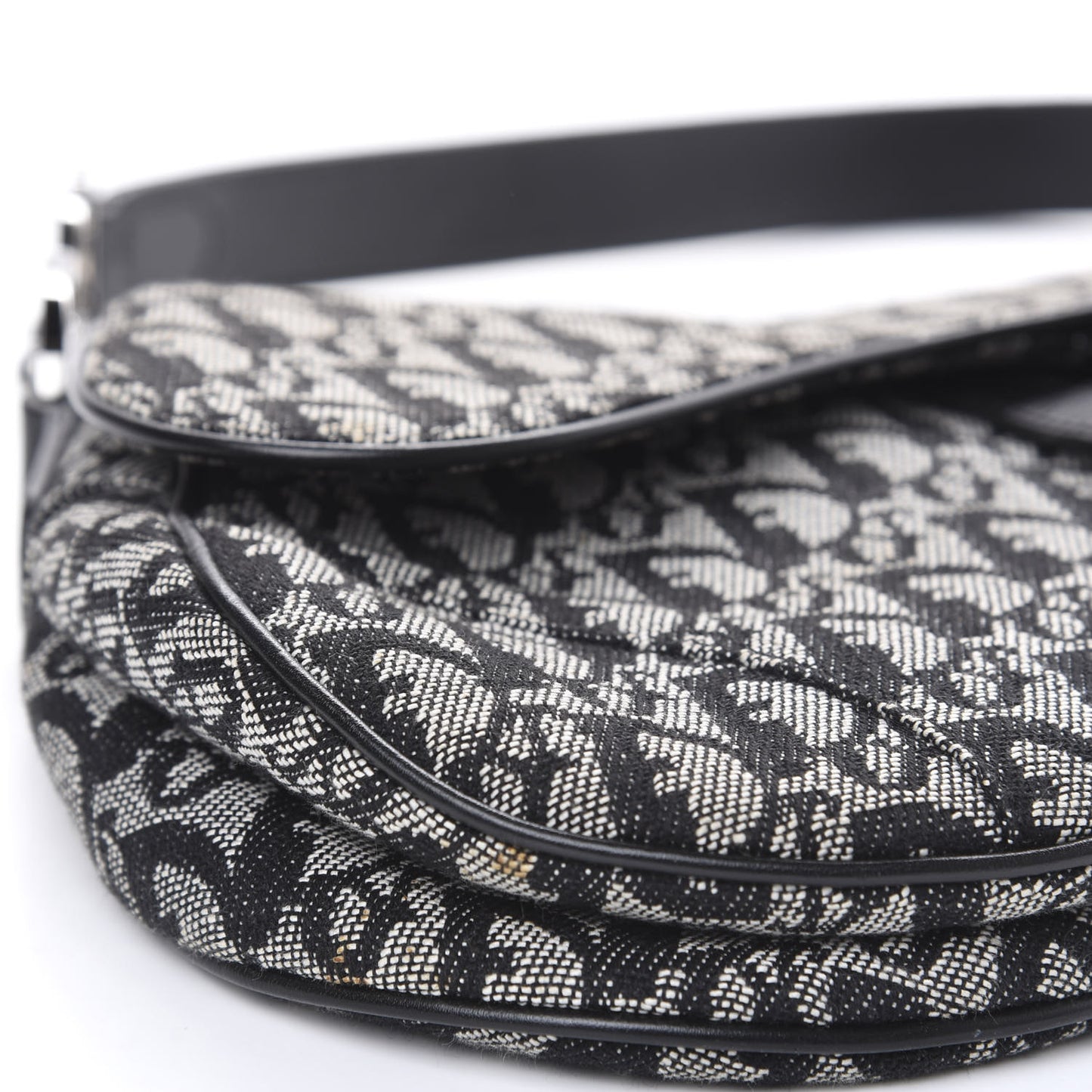 Monogram Saddle Bag Black