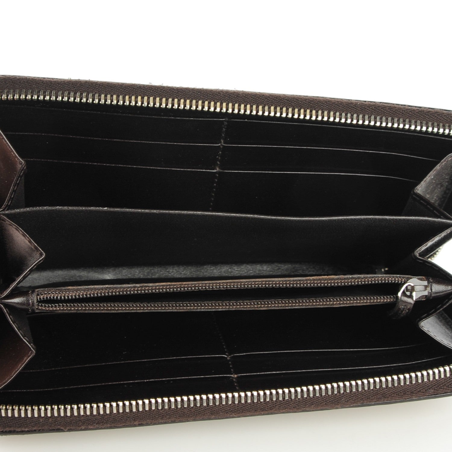 Gucci Monogram Large Twins Zip Around Wallet Dark Brown 5 of 7