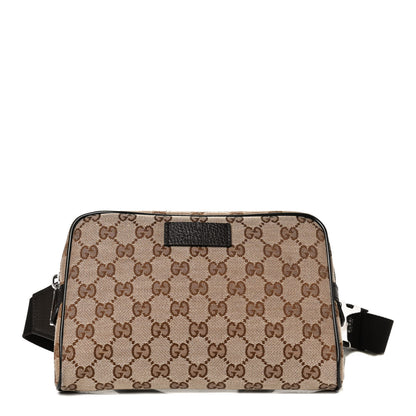 Gucci Monogram Belt Bag Dark Brown 1 of 11