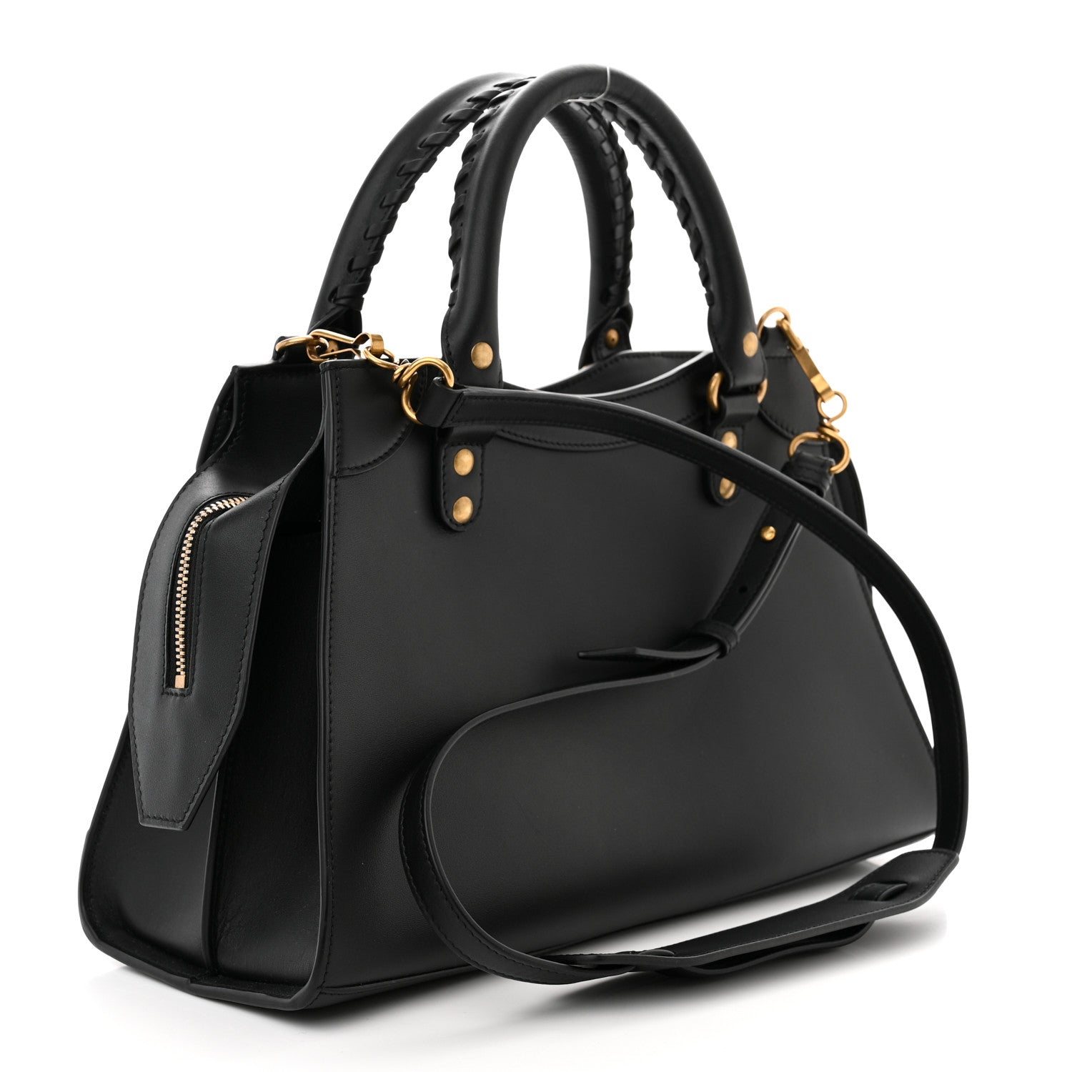 Balenciaga Smooth Calfskin Neo Classic Brass Hardware S City Black 3 of 12