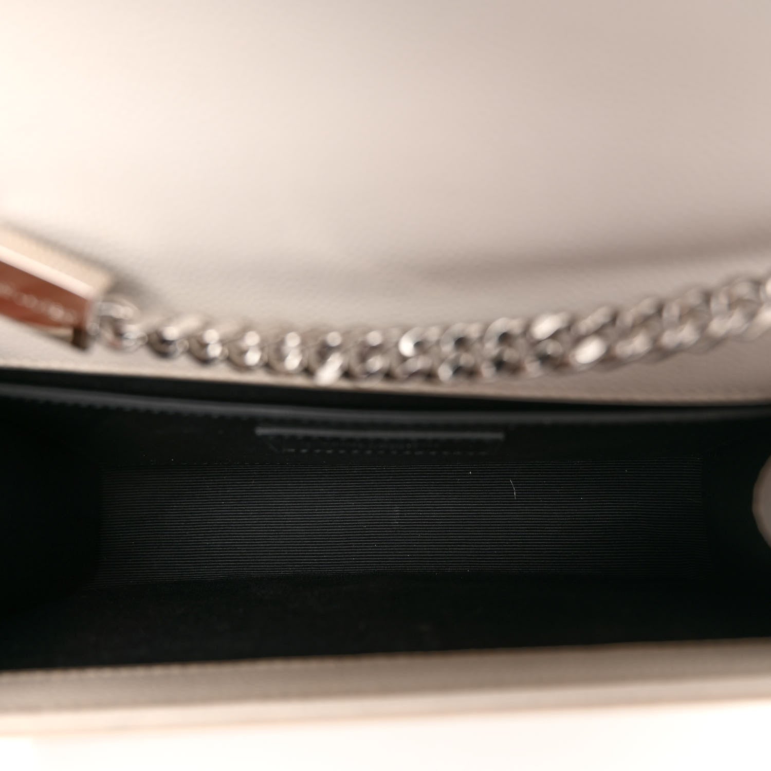 Saint Laurent Grain De Poudre Medium Classic Monogram Kate Satchel Icy White 5 of 11