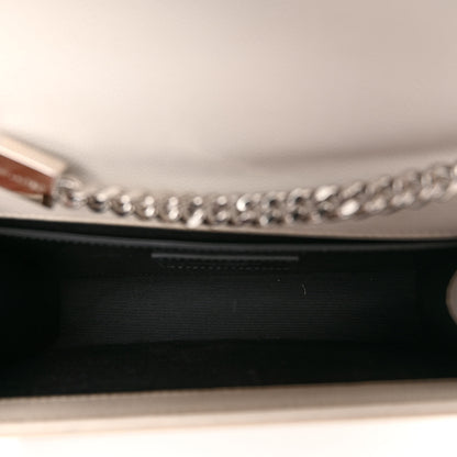 Saint Laurent Grain De Poudre Medium Classic Monogram Kate Satchel Icy White 5 of 11
