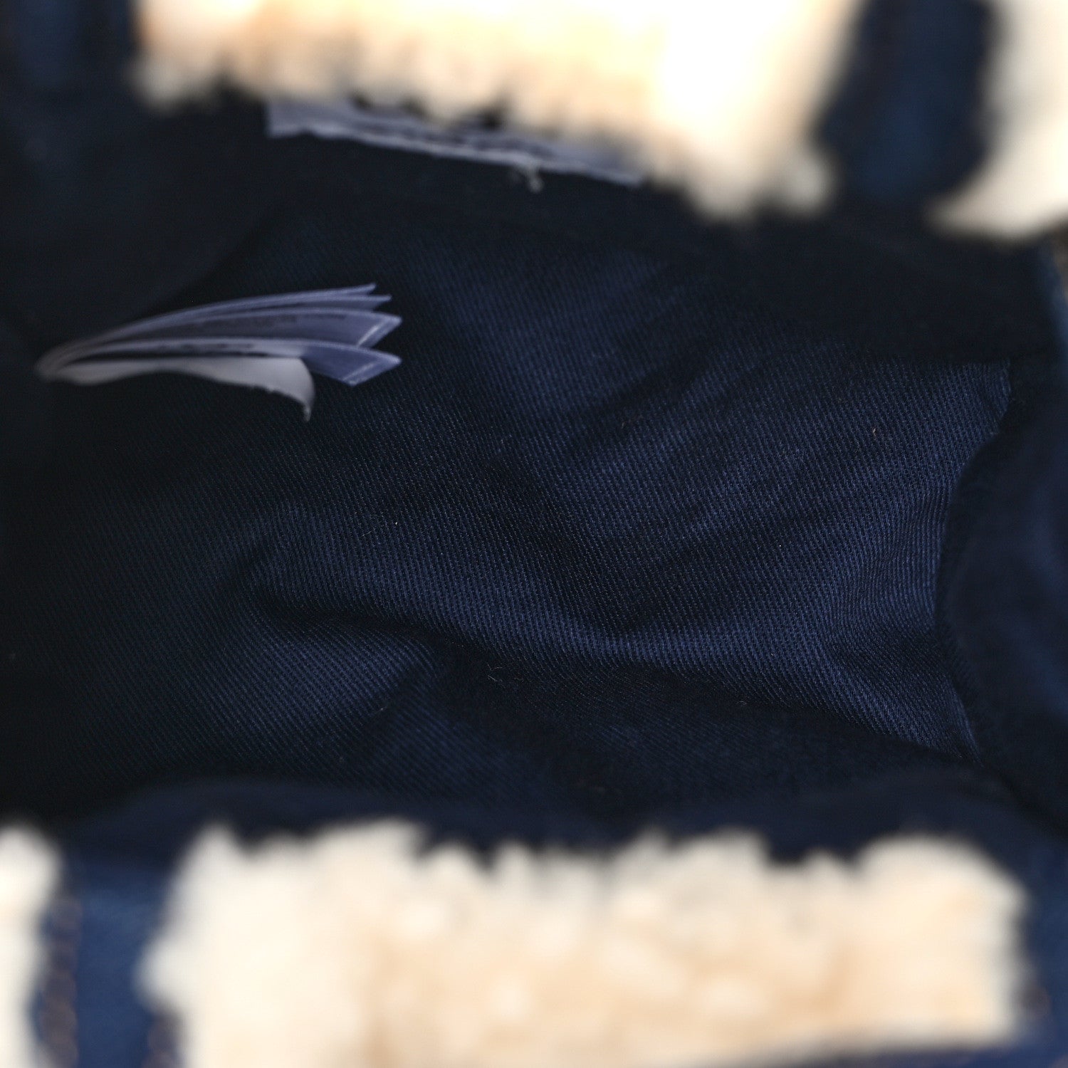Telfar X UGG Denim Shearling Small Shopping Bag Raw Denim 5 of 13