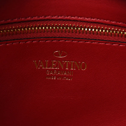 Valentino Garavani Calfskin Stud Sign Zip Hobo Rosso Valentino 5 of 6