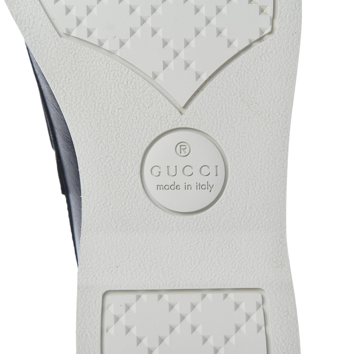 Gucci Calfskin Mens Delta Boat Loafer 10 Blue Ivory 6 of 10