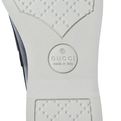Gucci Calfskin Mens Delta Boat Loafer 10 Blue Ivory 6 of 10