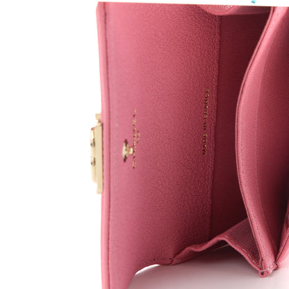 Chanel Caviar Quilted Boy Flap Card Holder Wallet Light Pink 5 of 9