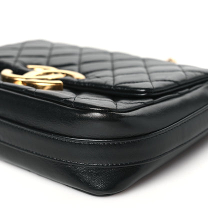 Chanel Lambskin Quilted Mini Maxi CC Flap Black 10 of 10