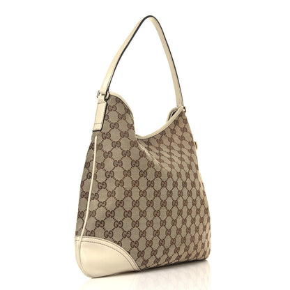 Gucci Monogram Medium New Britt Hobo Off White 3 of 11