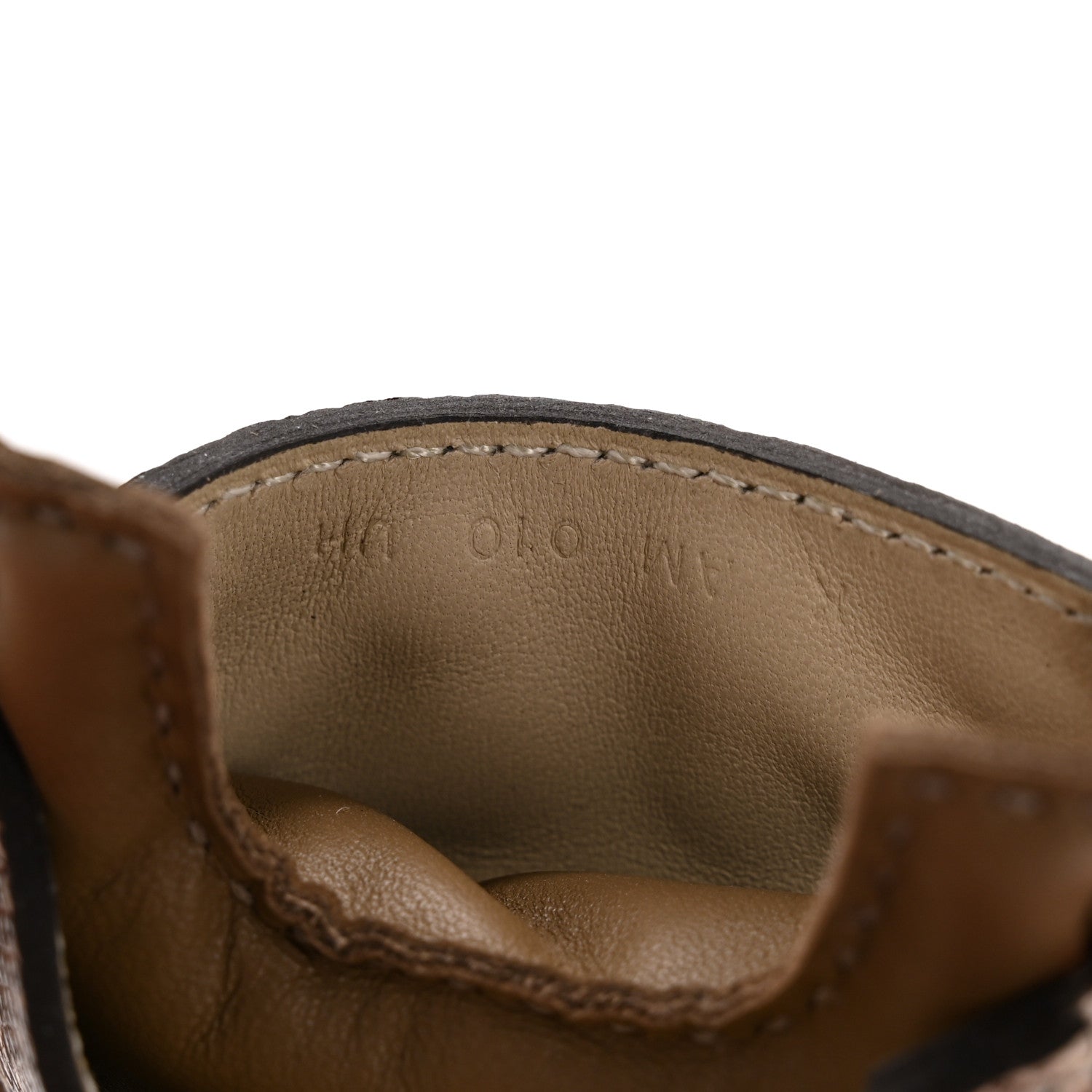 Hermes Milo Lambskin Lizard Touch Studded Grigri Rodeo Robeo Rock Horse Bag Charm PM Etoupe Ombre 4 of 5