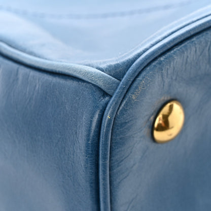 Miu Miu Vitello Shine Top Handle Satchel Oceano 11 of 13