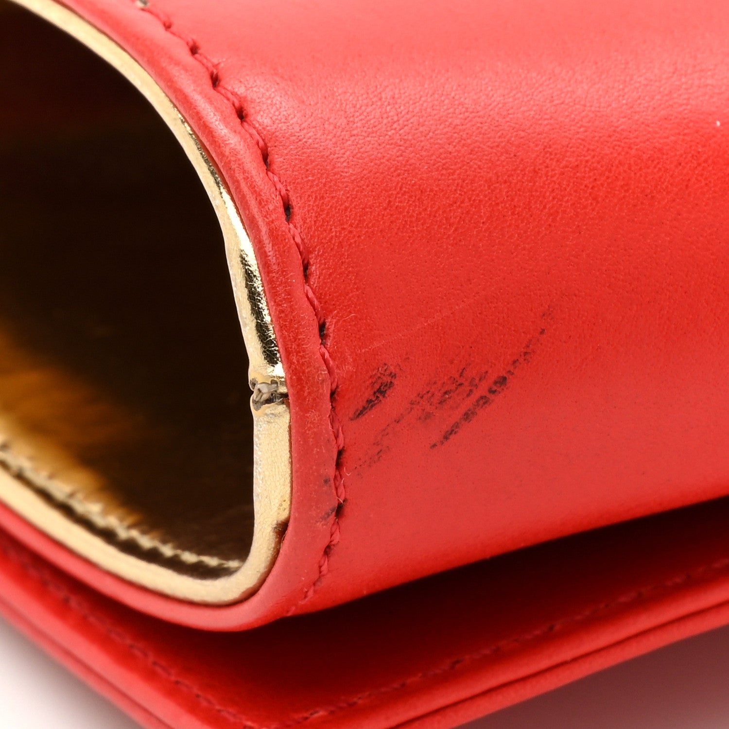 Givenchy Calfskin Long Clutch With Me Blood Orange 10 of 15