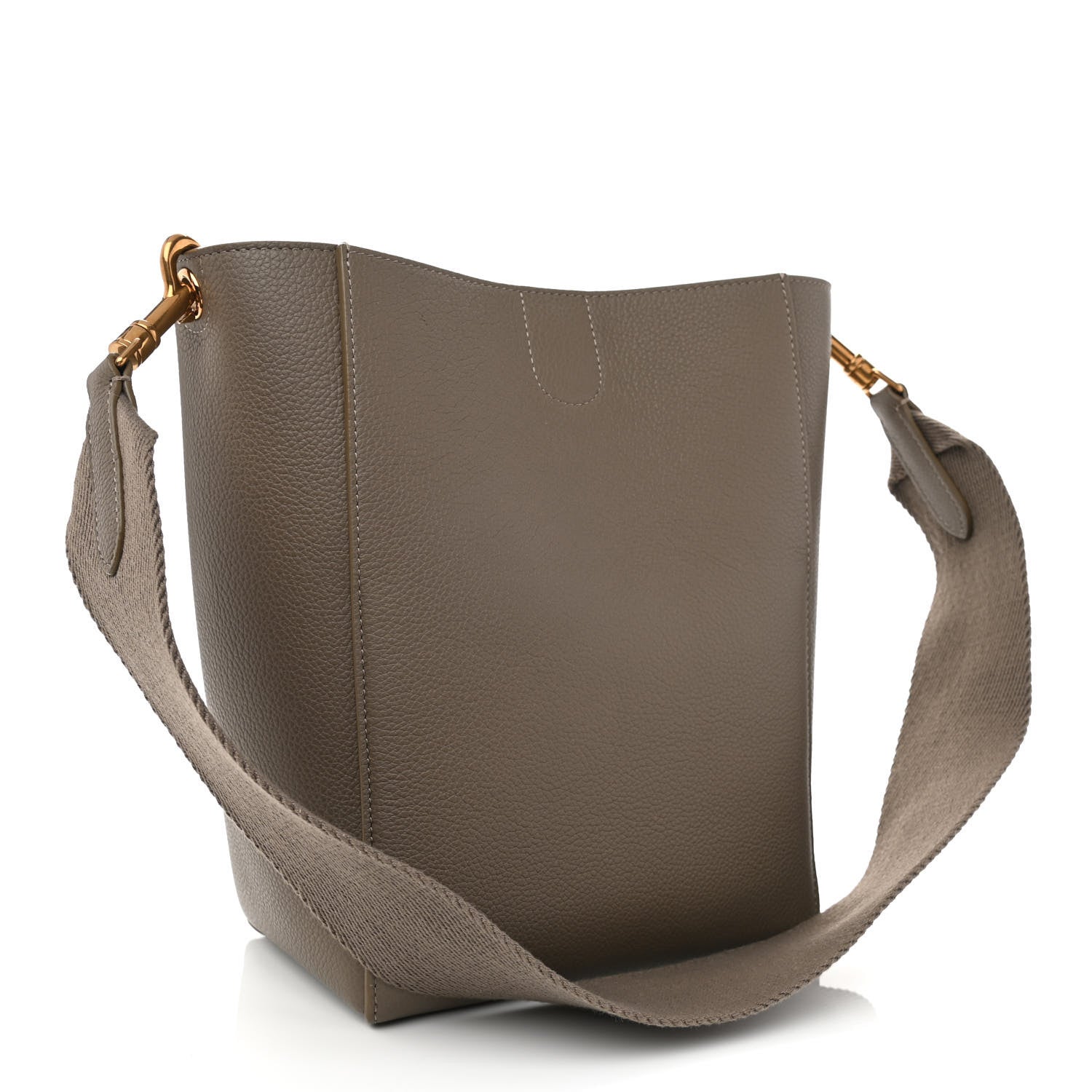 Celine Soft Grained Calfskin Small Sangle Bucket Bag Taupe 3 of 8