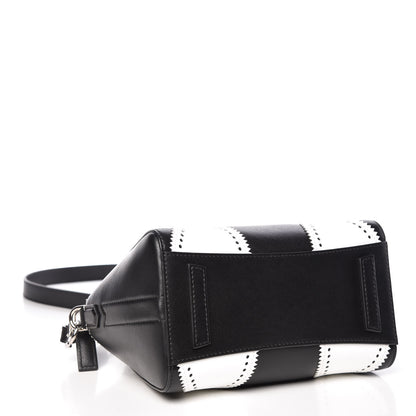 Givenchy Calfskin Brogue Mini Antigona Black White 4 of 11