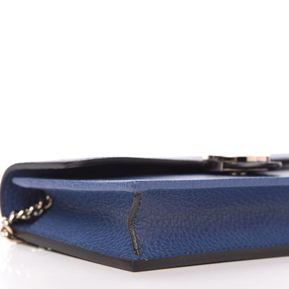 Gucci Dollar Calfskin Interlocking G Chain Wallet Caspian 6 of 11