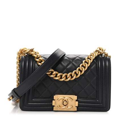 Chanel Calfskin Quilted Small Boy Flap Dark Grey 1 of 10
