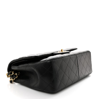 Chanel Lambskin Quilted Jumbo Double Flap Black 4 of 10